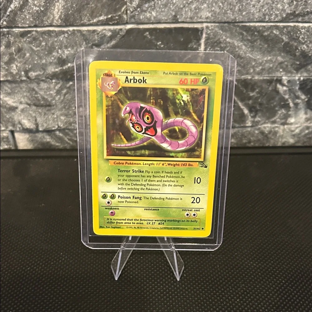 pokemon arbok card Great Encounters Evolves from Ekans Type Arbok XY Base Set -